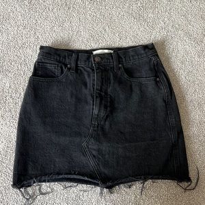 Black jean Abercrombie skirt curve love